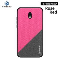 Voor Xiaomi RedMi 8A PINWUYO Rong serie schokbestendige PC + TPU + chemische Fiber doek beschermende cover (rood) - thumbnail