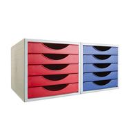 Modulaire archiefkast Archivo 2000 ArchivoTec Serie 4000 5 lades Din A4 Rood 34 x 27 x 26 cm - thumbnail