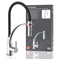 EISL CARNEO ééngreepsmengkraan keuken | choom-zwart met soft-touch uitloop - NI183CARCRB NI183CARCRB - thumbnail