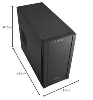 Sharkoon S1000 Tower PC-behuizing Zwart - thumbnail