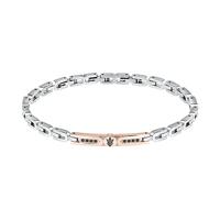 Maserati Roestvrij staal 21,5 cm Zilverkleurig Heren armband - thumbnail