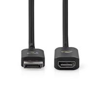 Nedis CCGP37108BK02 Displayport-adapter Displayport Male Hdmi™ Output 8k@30hz Vernikkeld Recht 0.20 M Rond Tpe Pvc Zwart Envelop - thumbnail