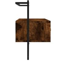 Tv-meubel wandgemonteerd 100,5x30x51 cm hout gerookt eikenkleur - thumbnail