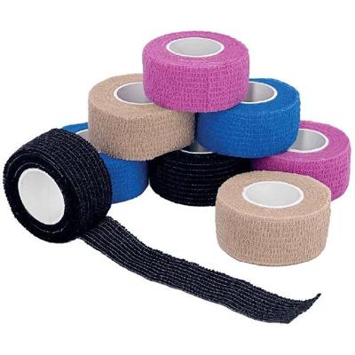 Q-CONNECT vingerverband, 2,5 cm x 4,5 m, doos van 8 rollen in verschillende kleuren