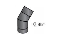 Harvia | Hoekstuk Kachelpijp 45° - Ø115 mm Gelakt Staal - thumbnail