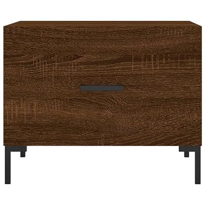 Salontafel 50x50x40 cm bewerkt hout bruin eikenkleur
