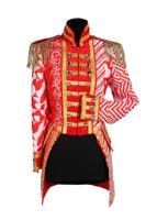 Damesjas Mix it up Carnaval rood-wit - thumbnail