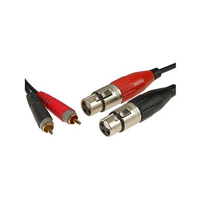 KLOTZ AIS GmbH AT-CF0100 audio kabel 1 m 2 x RCA 2 x XLR (3-pin) Zwart