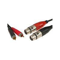 KLOTZ AIS GmbH AT-CF0100 audio kabel 1 m 2 x RCA 2 x XLR (3-pin) Zwart - thumbnail