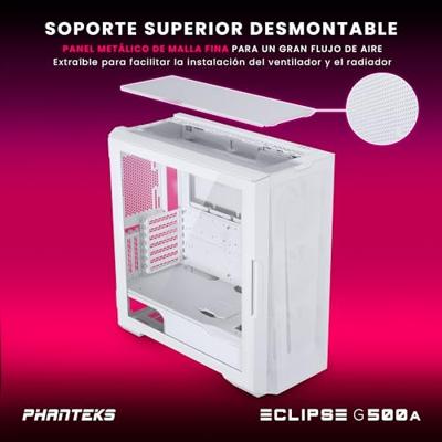 Phanteks Eclipse G500A Midi-tower PC-behuizing, Gaming-behuizing Wit - thumbnail