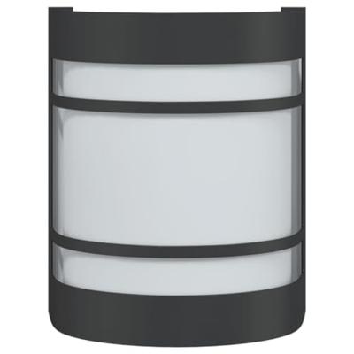 VidaXL Buitenwandlamp roestvrij staal zwart