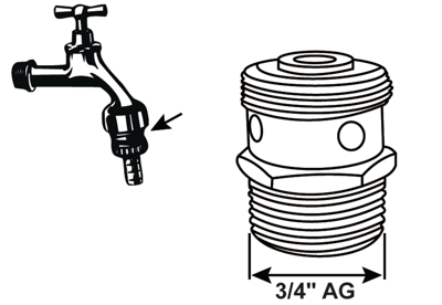 Cornat Perlator Dubbeldienstkraan 3/4Xm27 - TEC306304