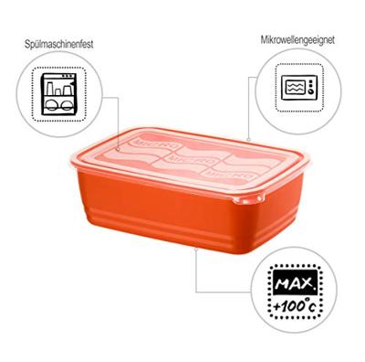 Rotho ECO Magnetrondoos 3.7L Papaya Rood Rotho ECO Magnetrondoos 3.7L Papaya Rood