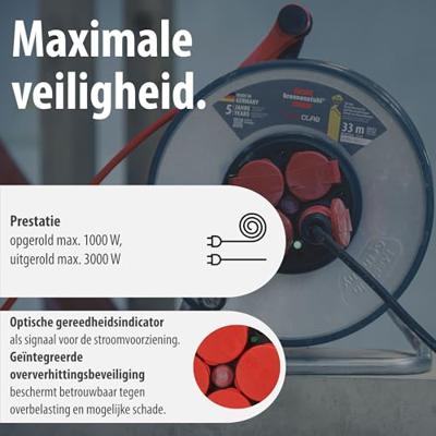 Brennenstuhl Professional SteelCore Kabelhaspel SC 3210 IP44 | 33m | H07BQ-F 3G2,5 - 9192330210
