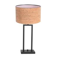 Steinhauer Zwarte tafellampStang met kurk kap Ø30cm - 4357ZW - thumbnail