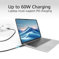 ACT AC7443 USB 3.0 10Gbps 60W USB Type-C® kabel | Zwart | 3 meter - thumbnail