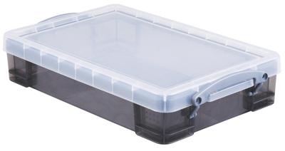 Really Useful Box opbergdoos 4 liter, transparant gerookt Really Useful Box opbergdoos 4 liter, transparant gerookt