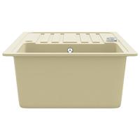 Gootsteen enkele bak graniet beige - thumbnail