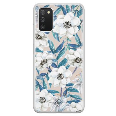 Samsung Galaxy A03s siliconen hoesje - Touch of flowers
