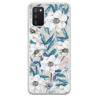 Samsung Galaxy A03s siliconen hoesje - Touch of flowers - thumbnail