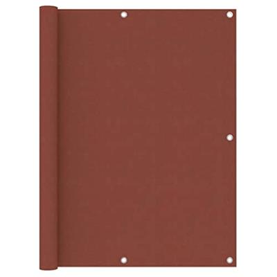 VidaXL Balkonscherm 120x500 cm oxford stof terracotta VidaXL Balkonscherm 120x500 cm oxford stof terracotta