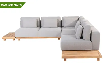 Paradiso loungeset met teak bijtafels