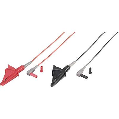 VOLTCRAFT MSL-507 Meetsnoer Stekker 4 mm Krokodilklem 1.00 m Zwart, Rood 1 stuk(s)