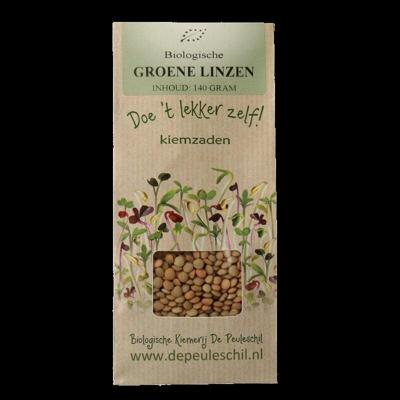 Peuleschil Groene linzen bio 140 Gram