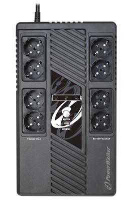 PowerWalker VI 600 MS Line-interactive 600 VA 360 W 8 AC-uitgang(en)