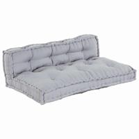 Pallet Sofa Kussen 2 pcs Grijs Stof - thumbnail