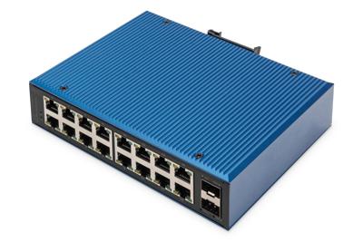 Digitus DN-651138 Industrial Ethernet Switch 16 + 2 poorten 10 / 100 / 1000 MBit/s