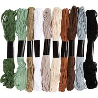 Creativ Company Borduurgaren, dikte 1 mm, natuurlijke kleuren, 10x8 m/ 1 doos - thumbnail