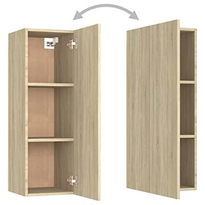 Tv-meubels 2 st 30,5x30x90 cm bewerkt hout sonoma eikenkleurig