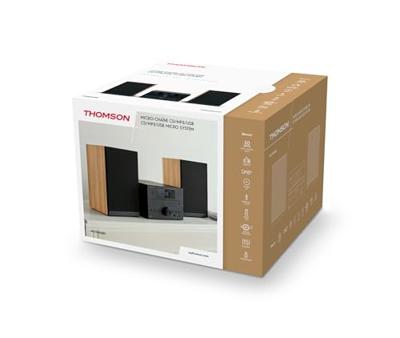 Microsysteem - THOMSON - Bluetooth - Radio - CD - MP3 - USB - DAB - Hout en zwart