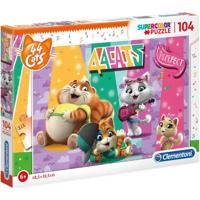 Clementoni Legpuzzel 44 Cats 104 stukjes - thumbnail