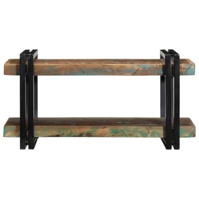 Wandschap massief gerecycled hout meerkleurig Wandschap massief gerecycled hout meerkleurig