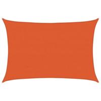 VidaXL Zonnezeil 160 g/m² rechthoekig 4x5 m hdpe oranje - thumbnail