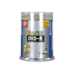 Maxell DVD-R onbewerkte (16x speed, 4,7GB, 120 min, 100 spindel)