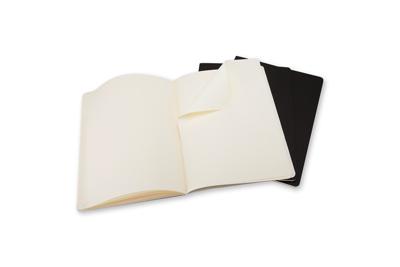 Schrift moleskine 190x250mm blc 240pag zwart 3st