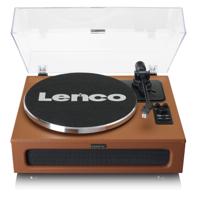 Platenspeler met Bluetooth MMC 4 ingebouwde luidsprekers Bruin - thumbnail