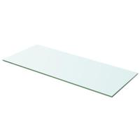 Wandschap transparant 60x20 cm glas - thumbnail