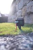 Brennenstuhl 1154450 Buitenstopcontact 4-voudig Zwart, Groen Met grondspies - thumbnail