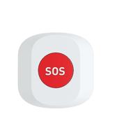 WOOX r7052 smart sos button, wifi 2.4 ghz, zigbee 3.0, amazon alexa/ google assistant, 30m, white - thumbnail