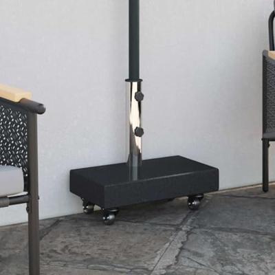 Parasolvoet Zwart 45 x 25 x 45 cm Graniet, staal