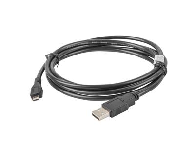 Lanberg CA-USBM-10CC-0018-BK USB-kabel USB 2.0 1,8 m Micro-USB B USB A Zwart