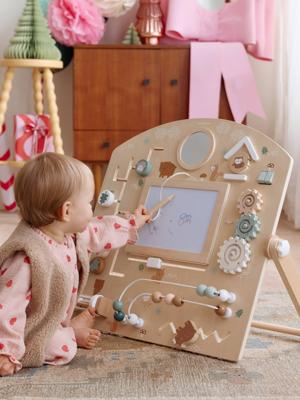 Activiteitenbord met magische leien GREEN FOREST van FSC®-hout hout