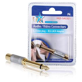 Jack naar female tulp converter hoge kwaliteit verguld