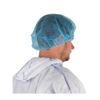 Haarnet CMT clip non-woven M 50cm PP blauw 100 stuks - thumbnail