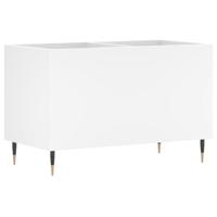 Platenkast 74,5x38x48 cm bewerkt hout wit - thumbnail