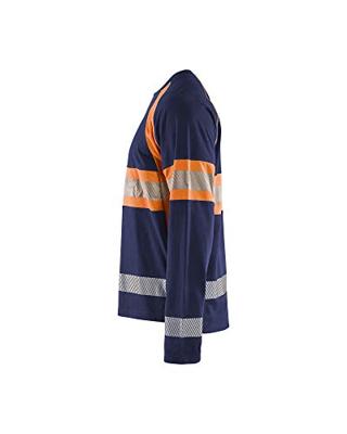 Blåkläder High-Vis T-Shirt lange mouwen 35101030 | Marineblauw/Oranje | Maat M - 7330509714058